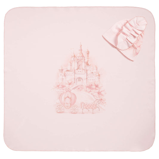 Sofia Baby Set swaddle and hat Pink PRINCESS