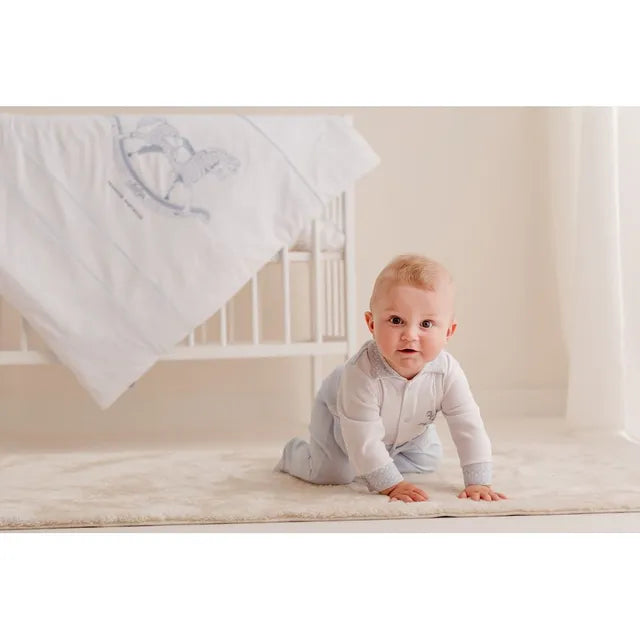 Sofia Baby Luxury Baby Boy Blanket "NICO"-Blue