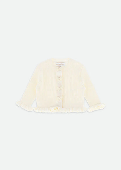 Angel's Face: TYLER BABY KNITTED CARDIGAN VANILLA