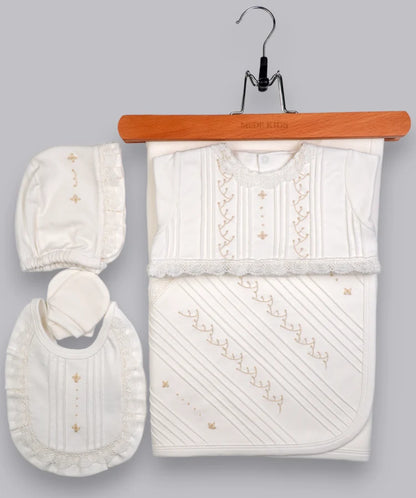 Sofia Baby WaterWay Hand Embroidery New Born Outfit 5pcs Set