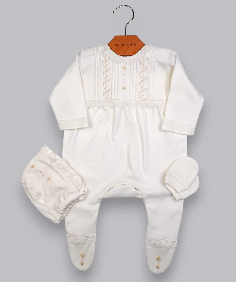 Sofia Baby WaterWay Hand Embroidery New Born Outfit 5pcs Set