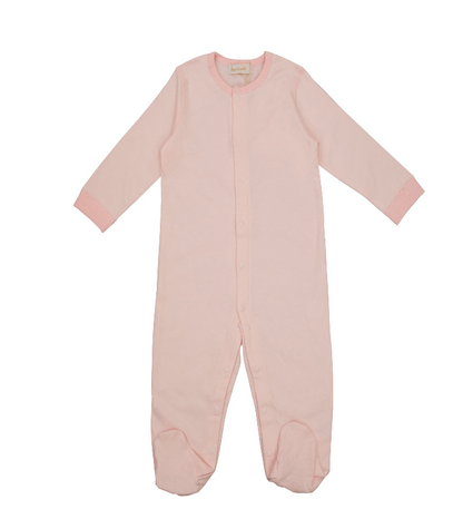 Sugar Sprinkle - Angel Wings Organic Cotton Sleepsuit - Baby Pink