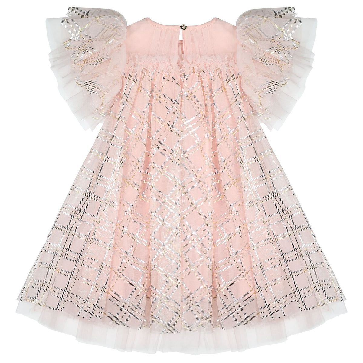 ANGEL'S FACE: MARLOWE BIAS CHECK BABY SWEET BLUSH DRESS