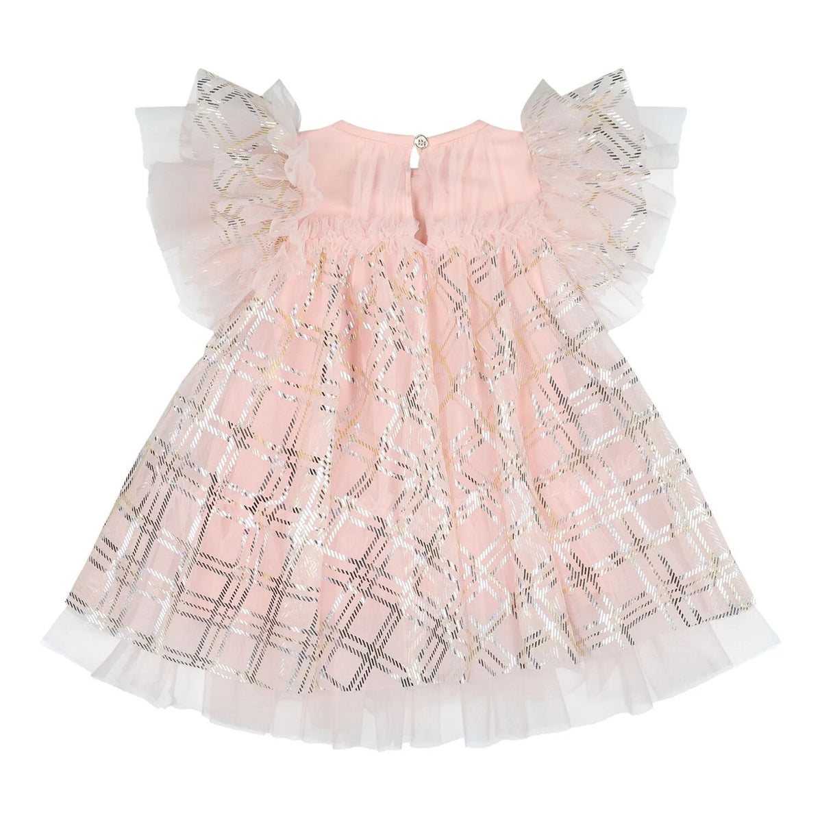ANGEL'S FACE: MARLOWE BIAS CHECK BABY SWEET BLUSH DRESS