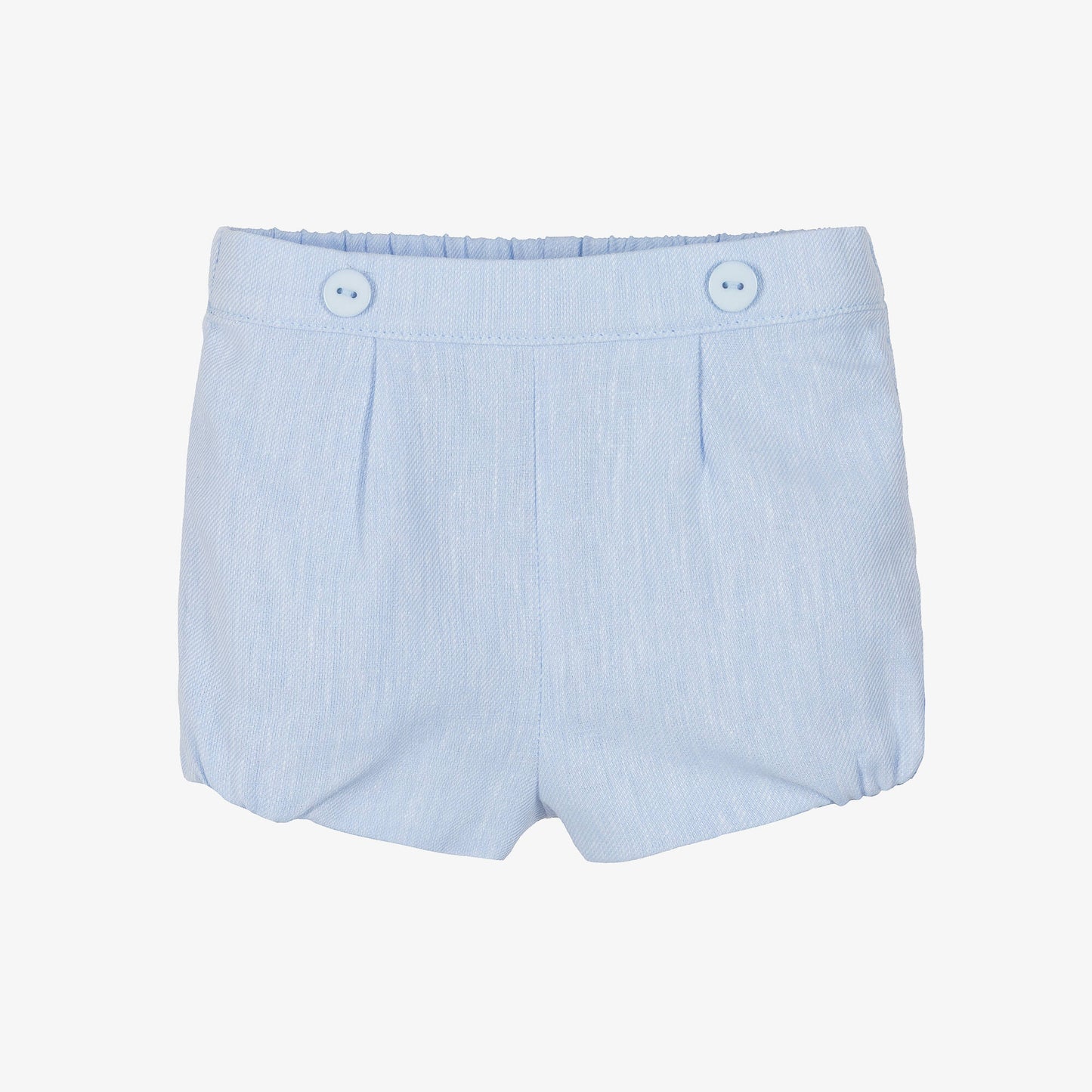 Miranda-Boys Pale Blue Cotton & Linen Shorts