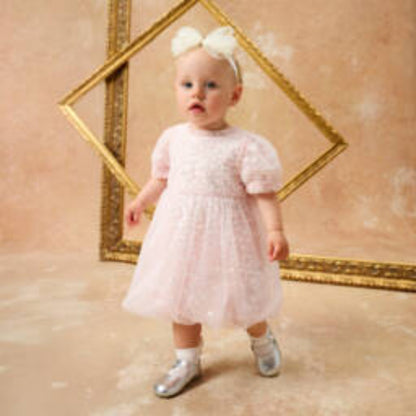 Needle & Thread : Confetti Baby Dress- Pink