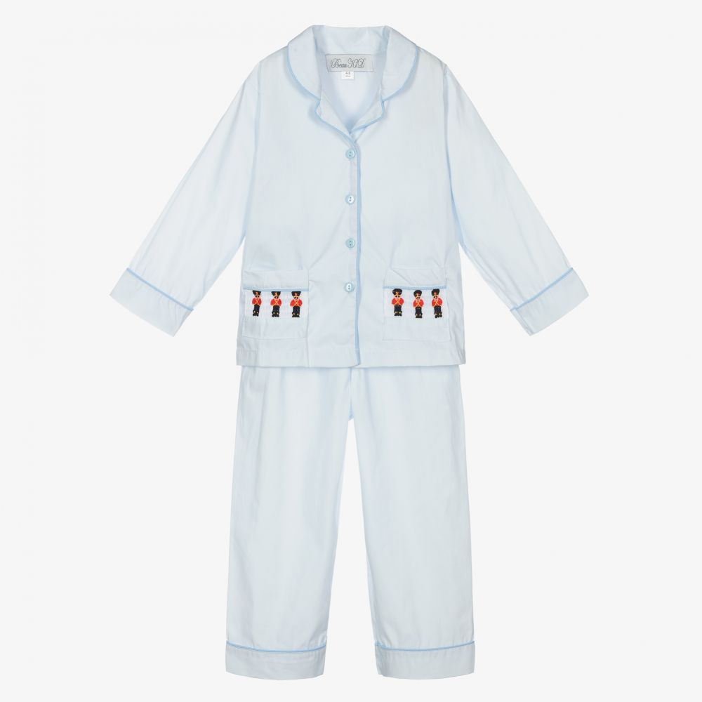 Boys Cotton Pyjamas - Sky Blue