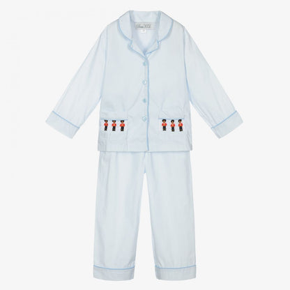 Boys Cotton Pyjamas - Sky Blue