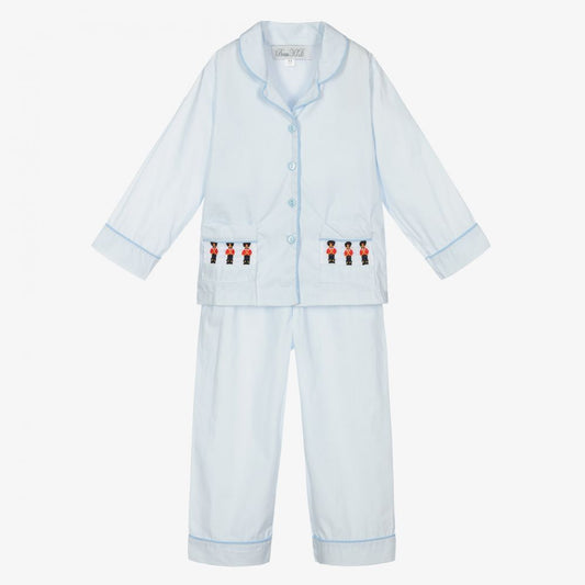 Boys Cotton Pyjamas - Sky Blue