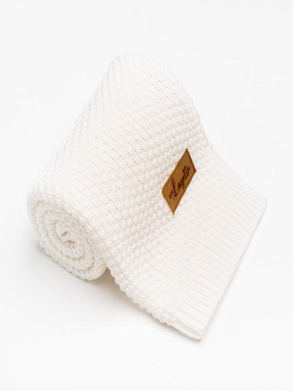 Bamboo knitted Luxe organic Shawl/Blanket