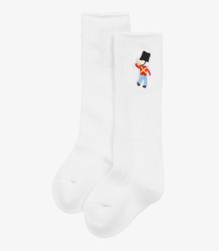 Ribbed cotton soldier socks