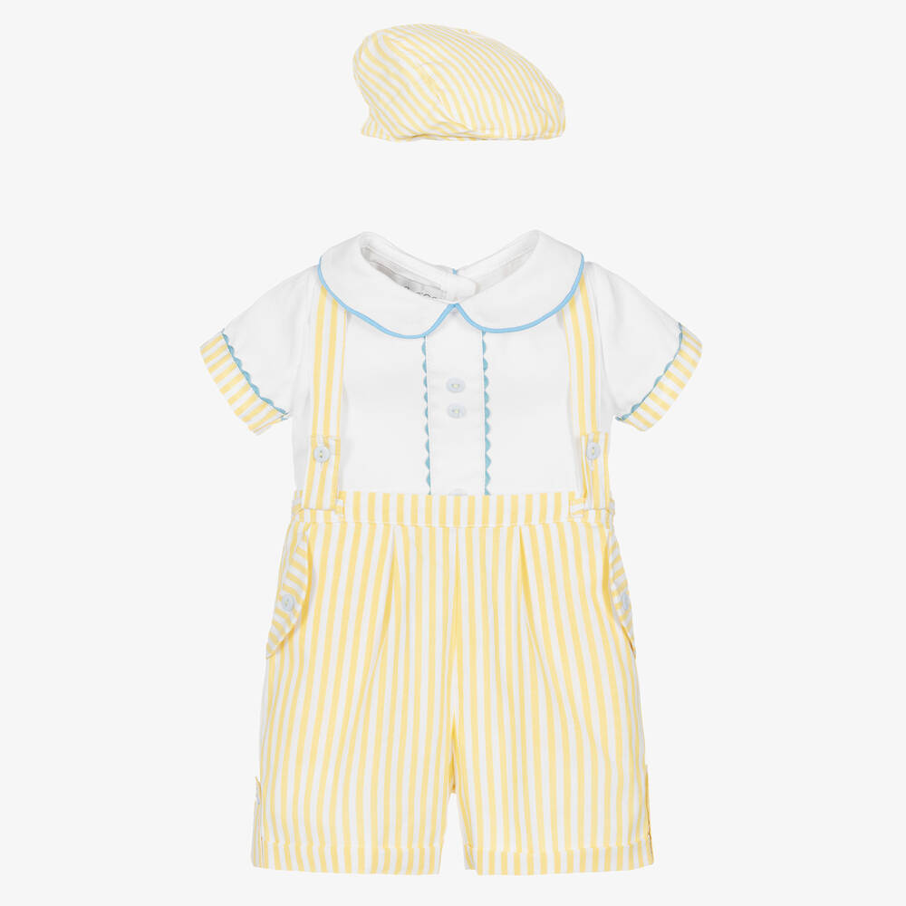 Baby Boys Stripe 2pc set - Lemon