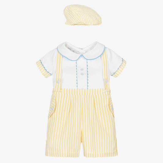 Baby Boys Stripe 2pc set - Lemon