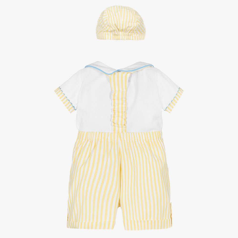 Baby Boys Stripe 2pc set - Lemon