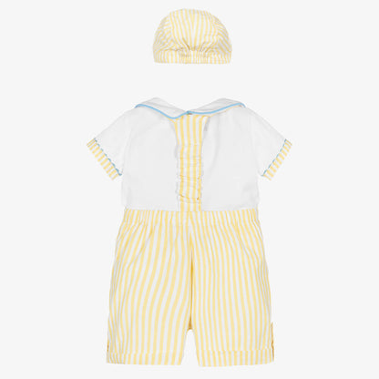 Baby Boys Stripe 2pc set - Lemon