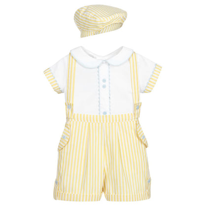 Baby Boys Stripe 2pc set - Lemon