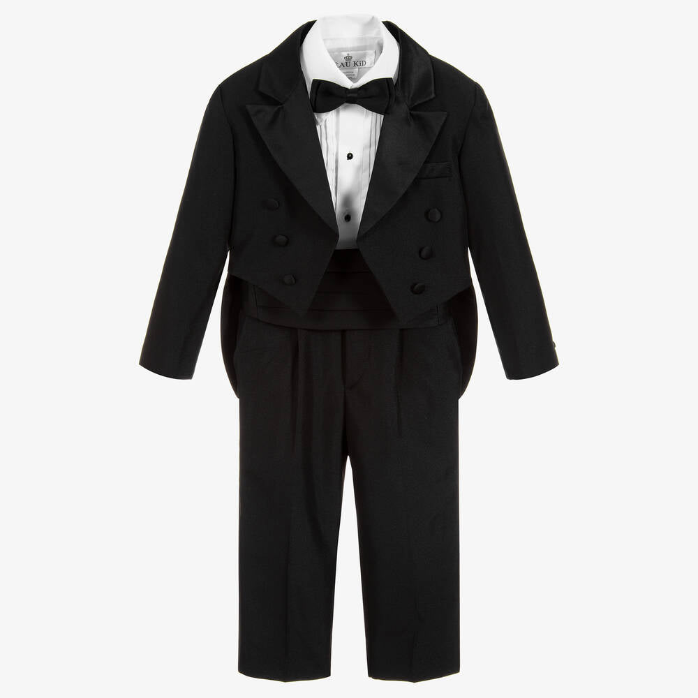 Boys Tuxedo Suit - Black