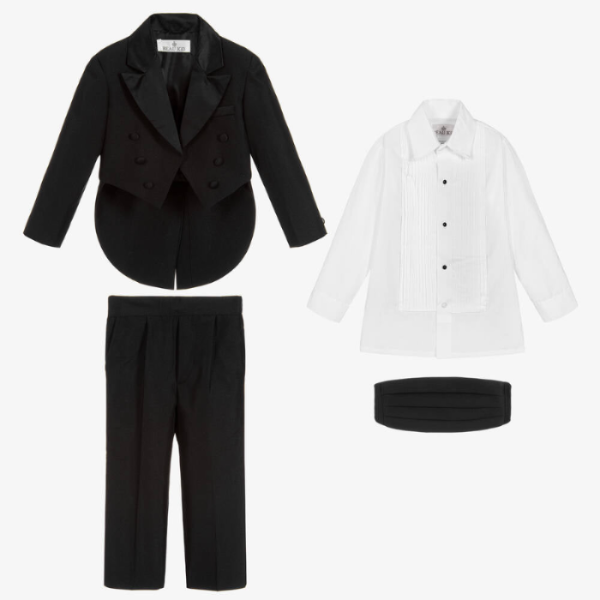 Boys Tuxedo Suit - Black