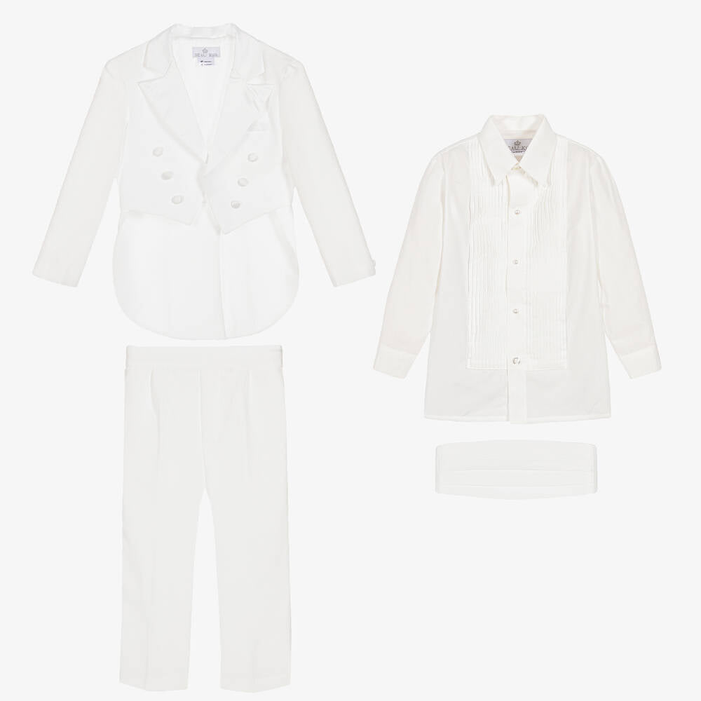 Boys Tuxedo Suit - Ivory